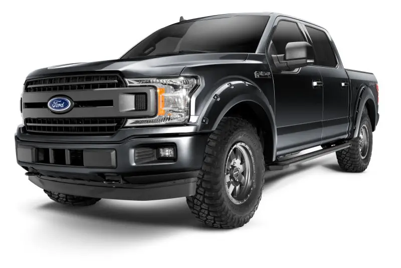 Bushwacker Pocket-Style Fender Flares – Ford F-150 (2018–2019), 4-Piece Shadow Black 1