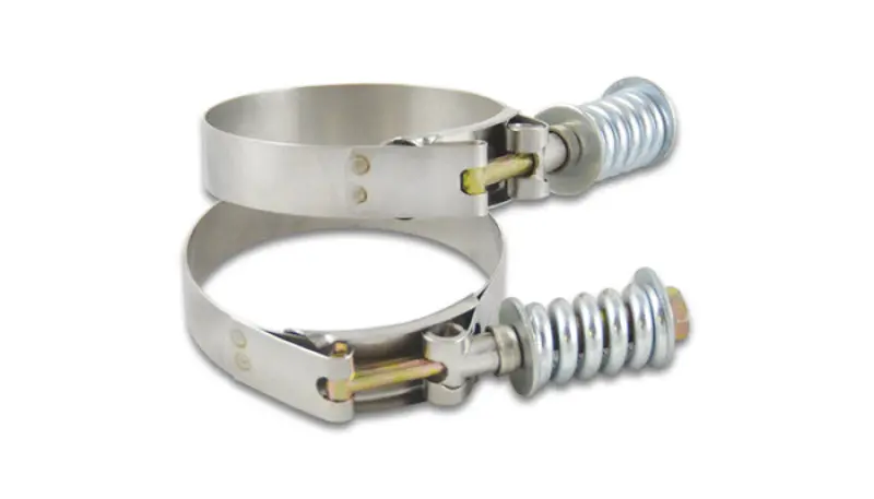 Vibrant Stainless Steel T-Bolt Clamp Pack – 2 Units, 2.25"–2.55" Od Range, Designed For 2.00" Id Couplings 1