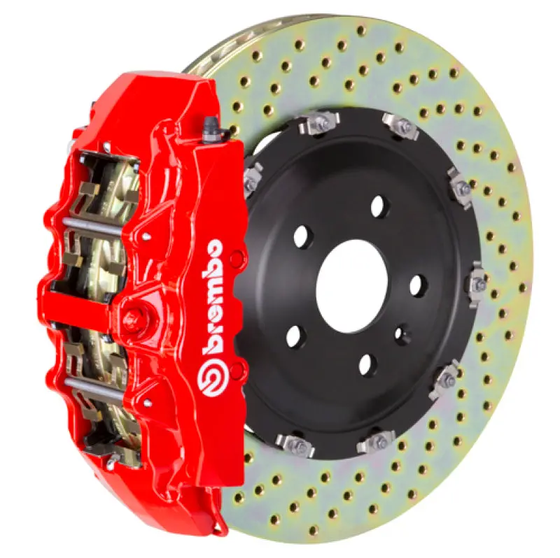 Brembo Gt Front Big Brake Kit — 6-Piston Calipers & Drilled 380X34 Rotors For 2015–2020 Ford F-150 (Non-Raptor) 1