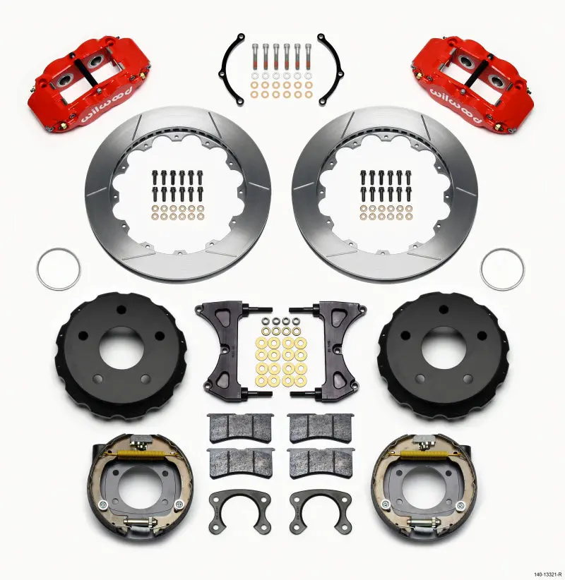 Wilwood Narrow Superlite 4R Rear Parking Brake Kit – 12.88" Rotor, 5X5.5" Bolt Pattern, Ford Small-Block Compatible 1