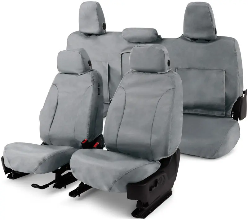 Covercraft Seatsaver Custom-Fit Front Row Seat Covers – Waterproof Polyester, Grey, For 2019–2024 Dodge Ram 1