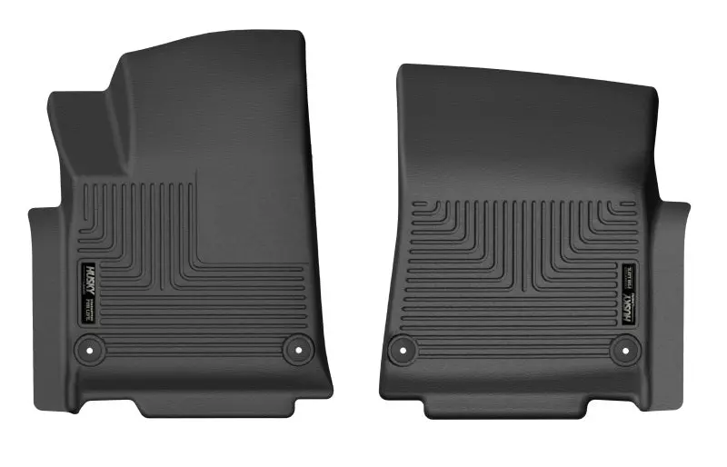 Husky Liners Weatherbeater Front Floor Mats For 2022 Rivian R1T – Black 1