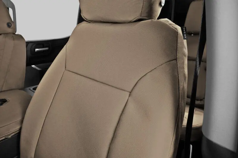 Covercraft Endura Custom Seat Covers For 2022–2024 Jeep Grand Cherokee – Front Row, Tan 1