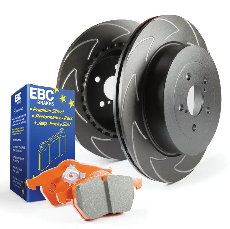 Ebc S7 Brake Kit Featuring Orangestuff Pads And Bsd Drilled & Slotted Rotors 1