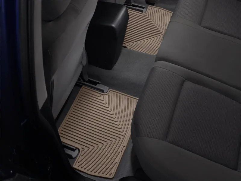 Weathertech Rear Rubber Floor Mats For 2007–2013 Bmw X5 – Tan Color 1