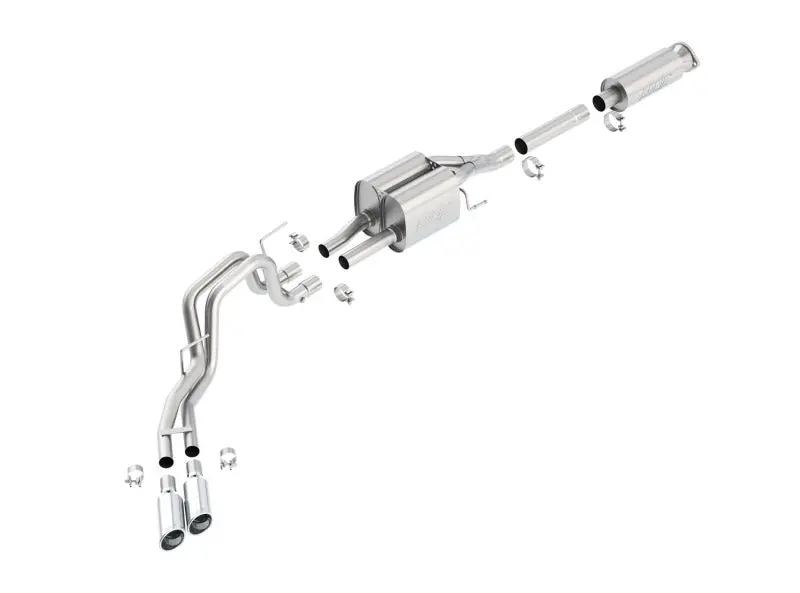 Borla Touring Stainless Steel Cat-Back Exhaust For 2010–2012 Ford F-150 Raptor 6.2L V8 1