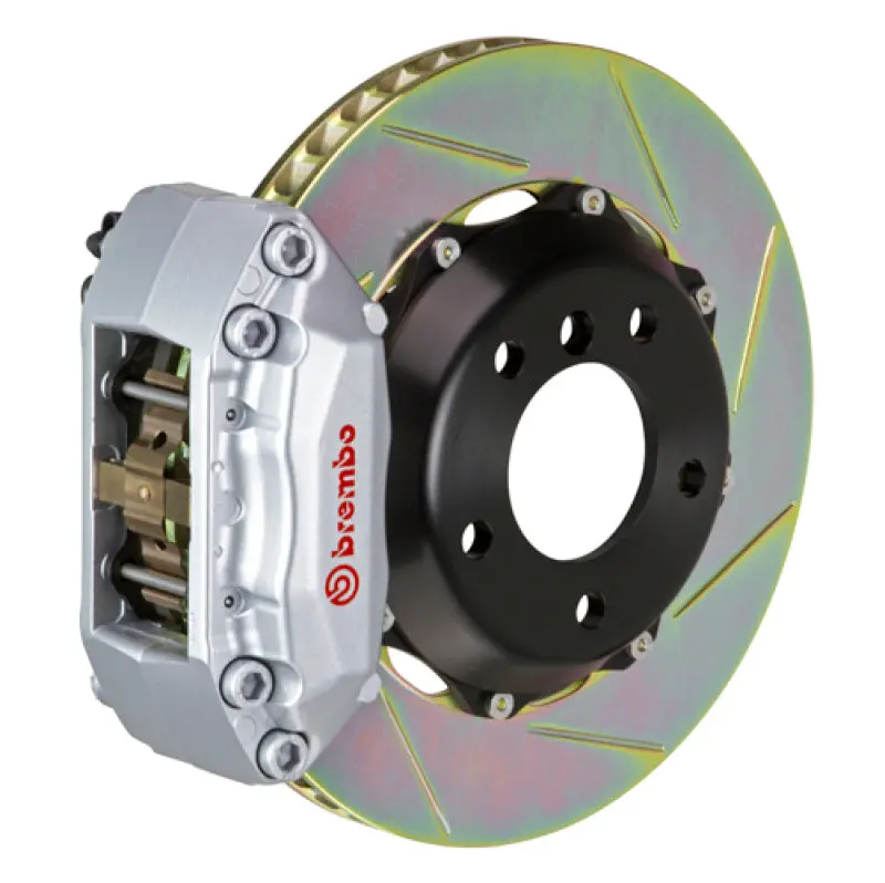 Brembo Gt Big Brake Kit For 2005–2010 Vw Jetta Gli – 4-Piston Calipers, Two-Piece Slotted Rotors (328X28Mm), Silver Finish 1