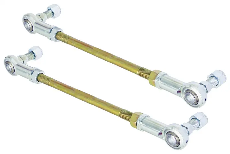 Rockjock Adjustable Sway Bar End Link Kit – 8.5-Inch Rods With Heim Joints & Locking Nuts 1