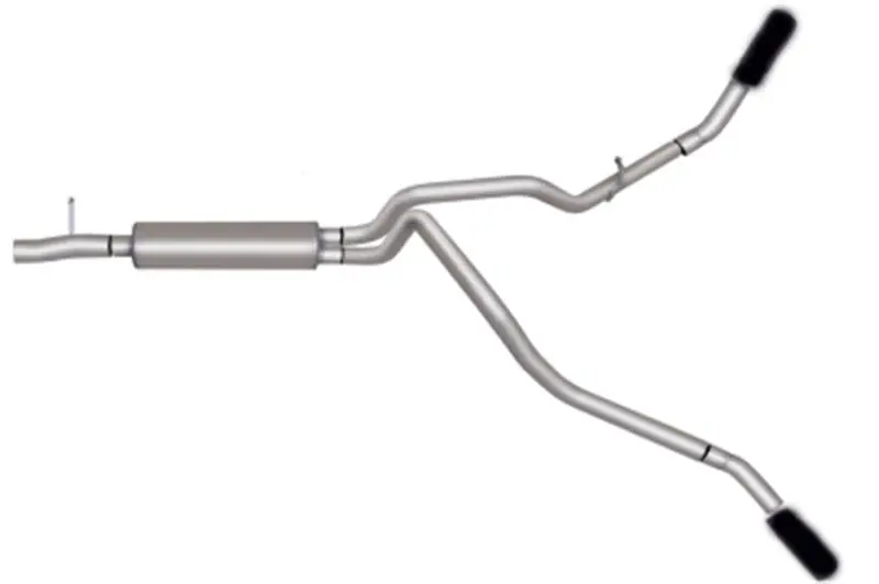 Gibson Cat-Back Dual Exhaust System — Black Finish, For 2017–2018 Ford F-250 Super Duty Xlt (6.2L, 2.5-Inch Diameter) 1