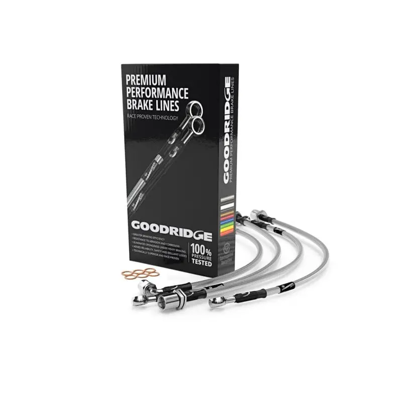 Goodridge Stainless Steel Brake Line Kit For 2019+ Porsche 718 Cayman Gts (982) – 4.0L Engine 1
