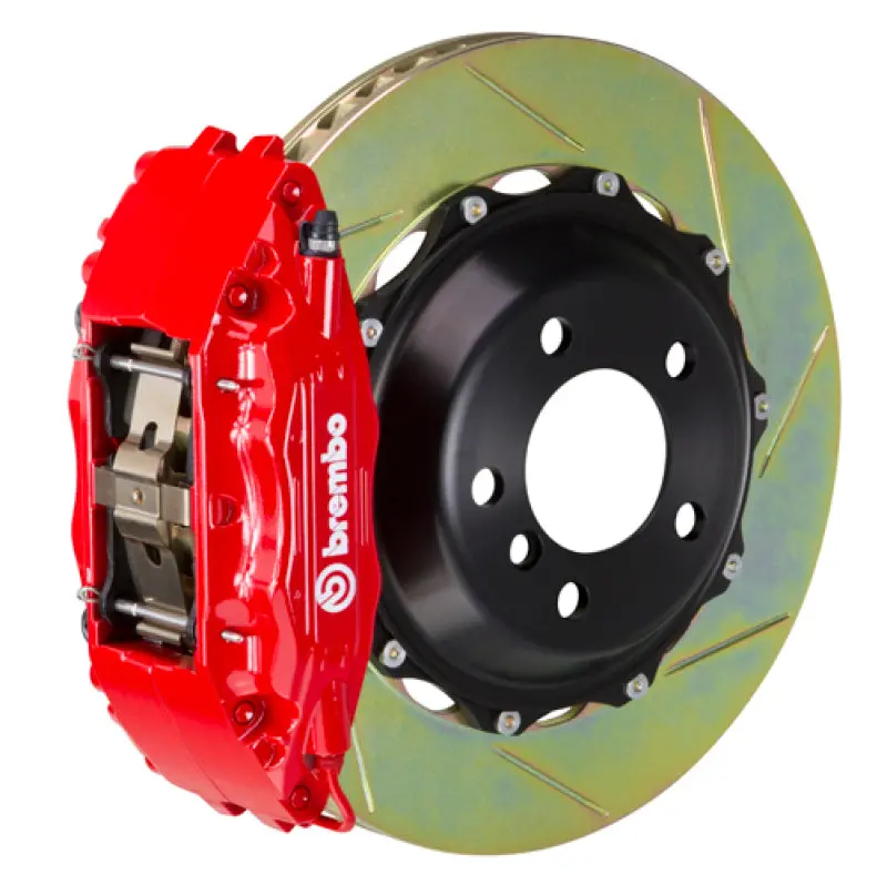 Brembo Gt Big Brake Kit – Front Slotted 2-Piece Rotors (332X32Mm) & 4-Piston Calipers For 2000–2002 Audi S4 / 2006–2008 A4 1