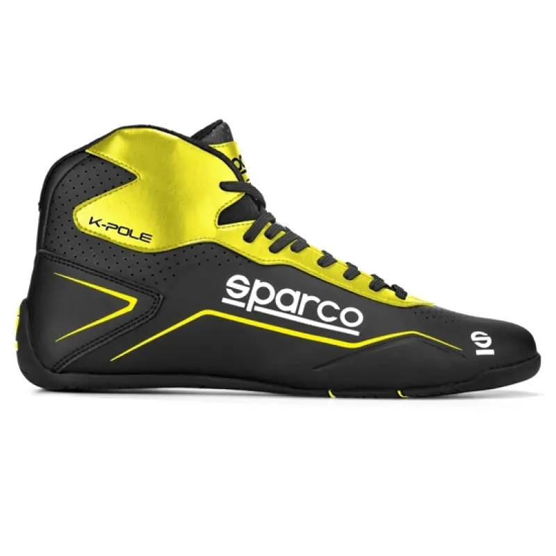 Sparco K-Pole 40 Racing Shoe – Black/Yellow 1