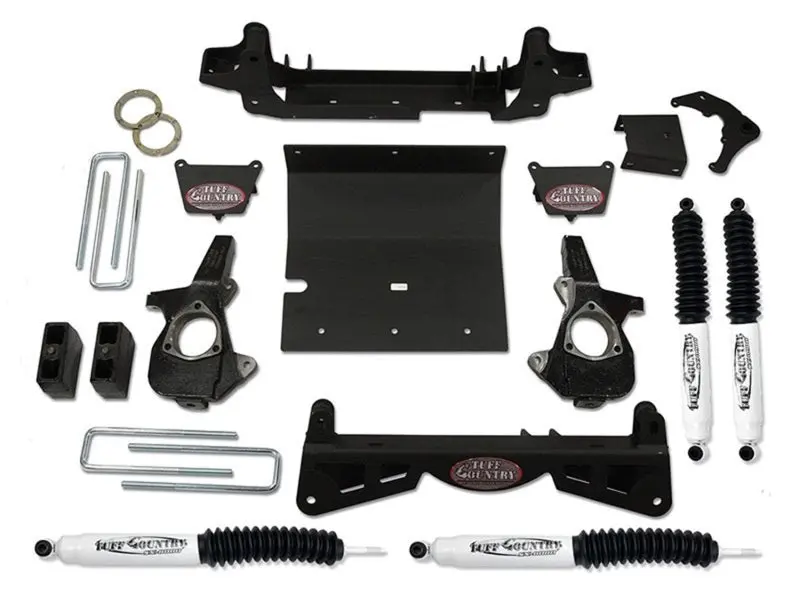 Tuff Country 4-Inch Lift Kit For 2001–2010 Chevrolet Silverado 2500Hd 4X4 – Includes Sx8000 Shocks & 3-Piece Subframe Brackets 1